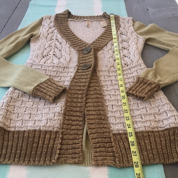 BKE Long Sleeve Button Down Loose Cable Knit Cardigan Sweater - Picture 9 of 9